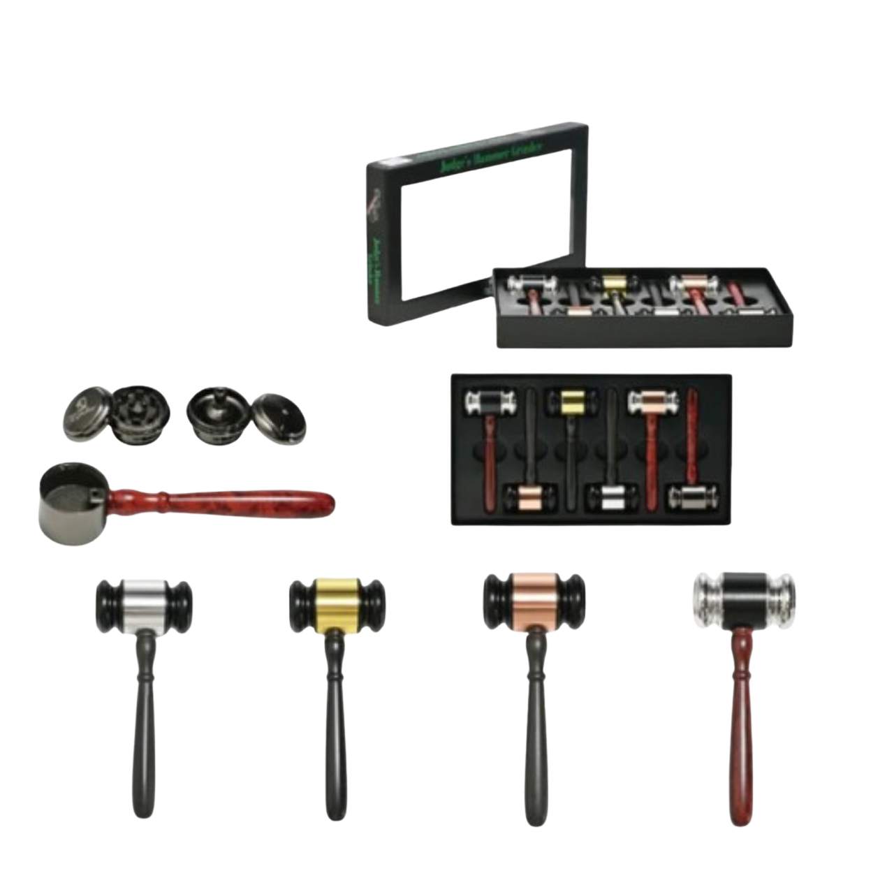 SirEEL Judges Gavel Grinder Pipe | All-in-One Herb Tool