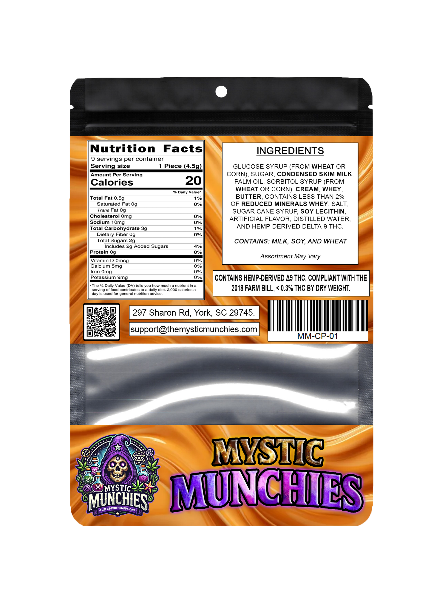 Mystic Munchies 120mg THC Caramel Puffs