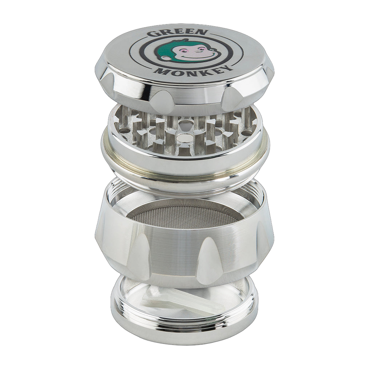 Green Monkey Grinder — 50mm / Silver