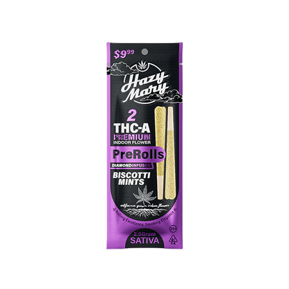 Hazy Mary Diamond Infused Pre-rolls 2 Packs