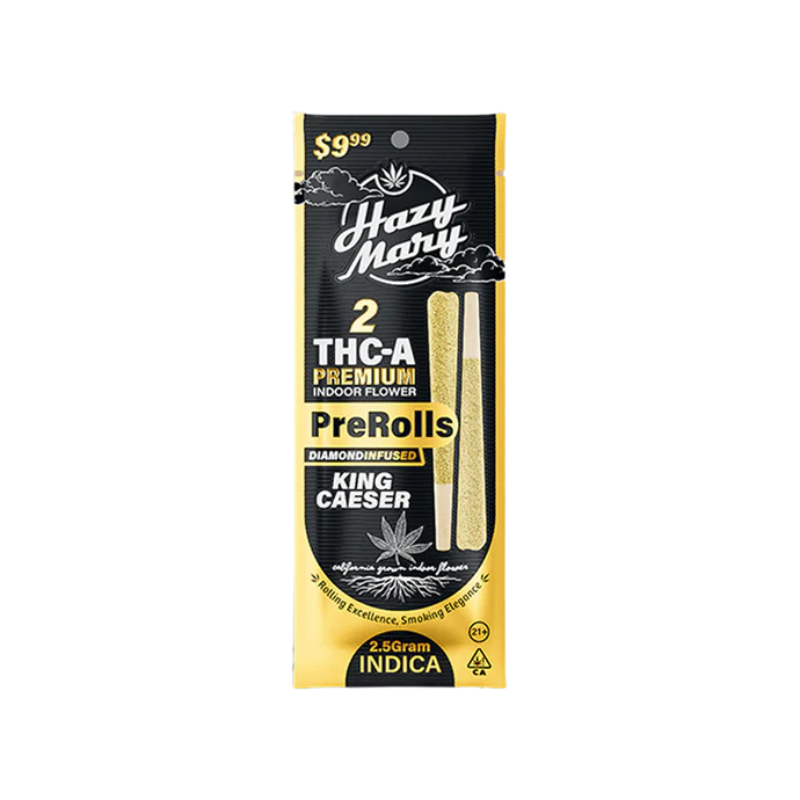 Hazy Mary Diamond Infused Pre-rolls 2 Packs